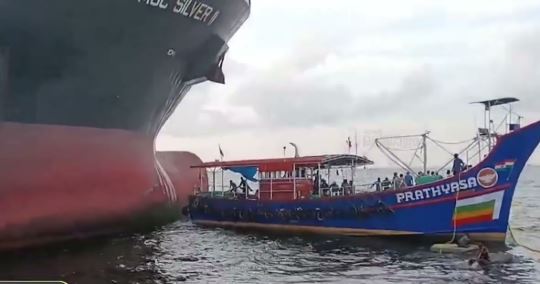 MSC കപ്പൽ പ്രത്യാശ എന്ന ബോട്ടിലിടിച്ച സംഭവം;18 ലക്ഷം രൂപ നഷ്ടപരിഹാരം കപ്പൽ കമ്പനി നൽകി